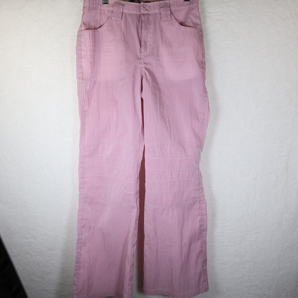 Silence + Noise Pink Shimmering‎ Nylon Polyester Cargo Pants Womens Size 4